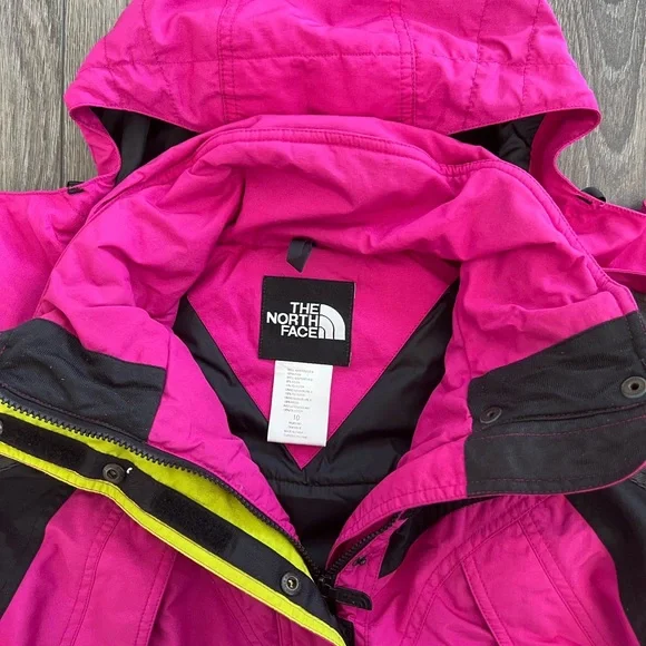 The North Face Vintage Insulated Mountain Parka Jacket Pink Black Size Large - Picture 5 of 12